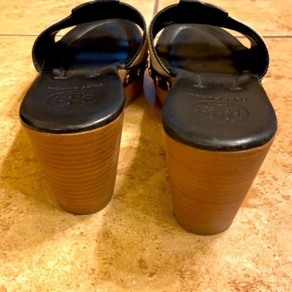 Tory Burch Canvas and Leather Wedge Sandal - Picture 3 of 4